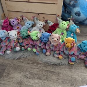 Colorful Beanie Babies Collection